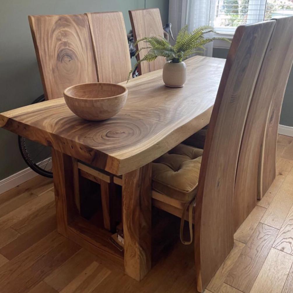The Live Edge Slab Dining Chair ( collection only)