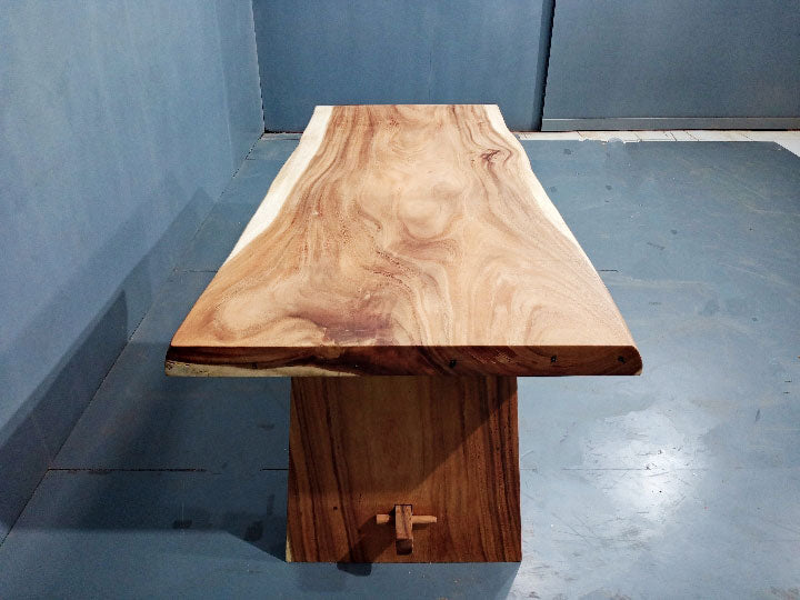 160cm x 80cm Live Edge Wooden Dining Table