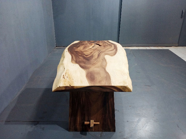 160cm x 85cm Live Edge Wooden Dining Table