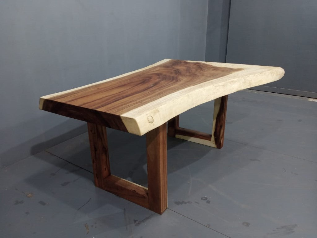 170cm x 133cm Live Edge Wooden Dining Table
