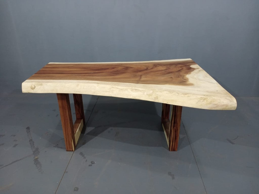 170cm x 133cm Live Edge Wooden Dining Table