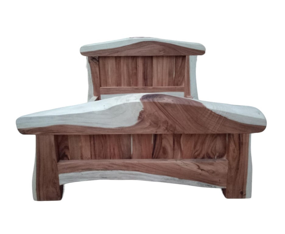 Live Edge East Indian Walnut Freddie Double Bed (collection only)
