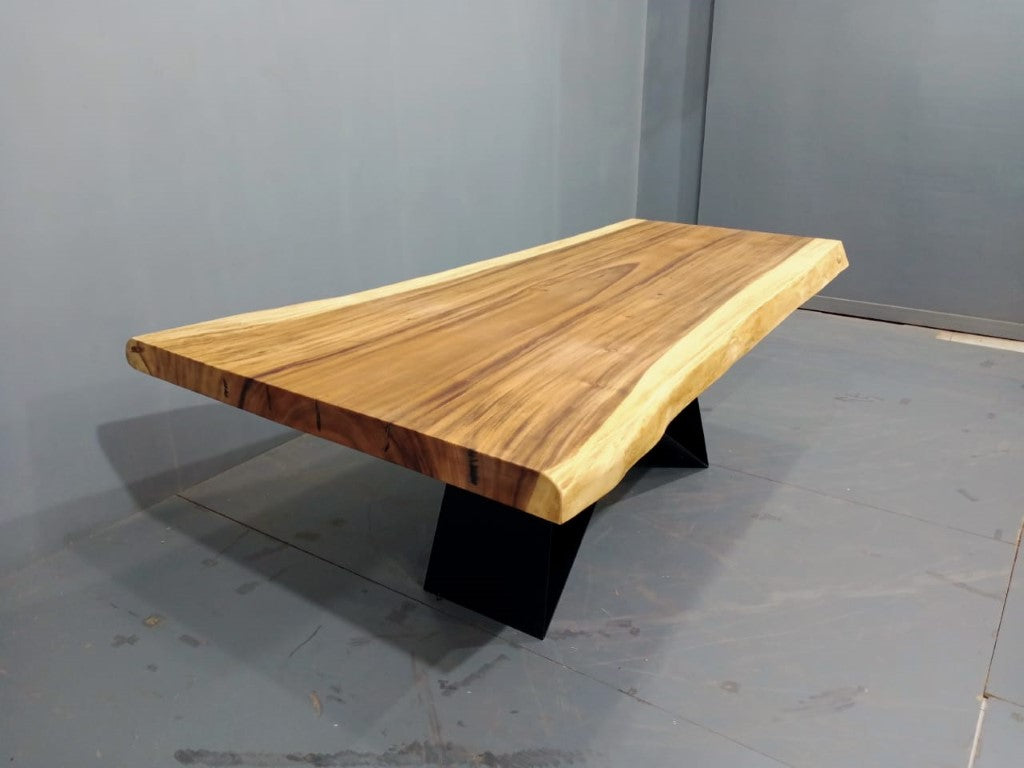 The 200cm x 125cm Live Edge Butterfly Leg Dining Table
