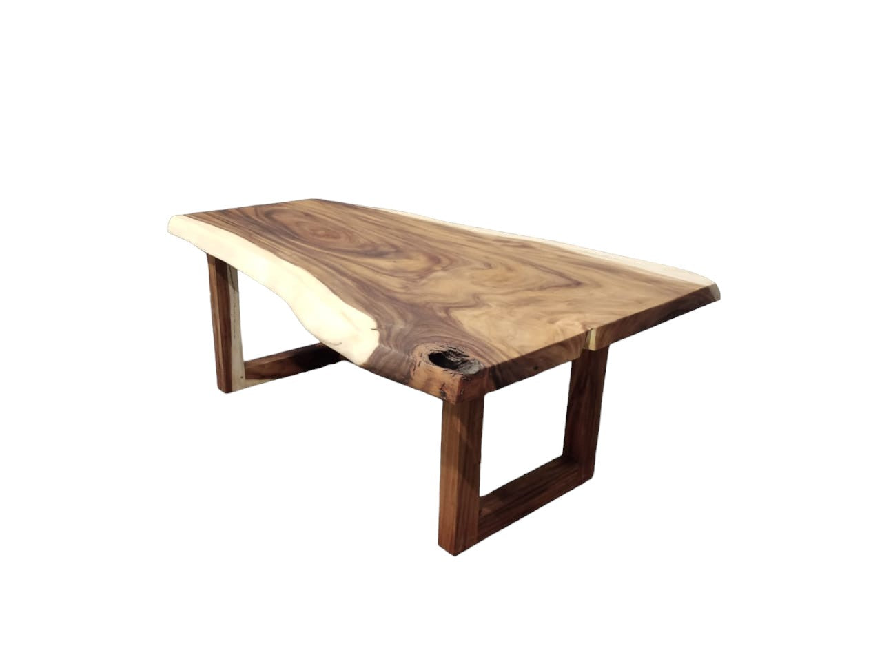202cm x 126cm East Indian Walnut Live Edge Dining Table