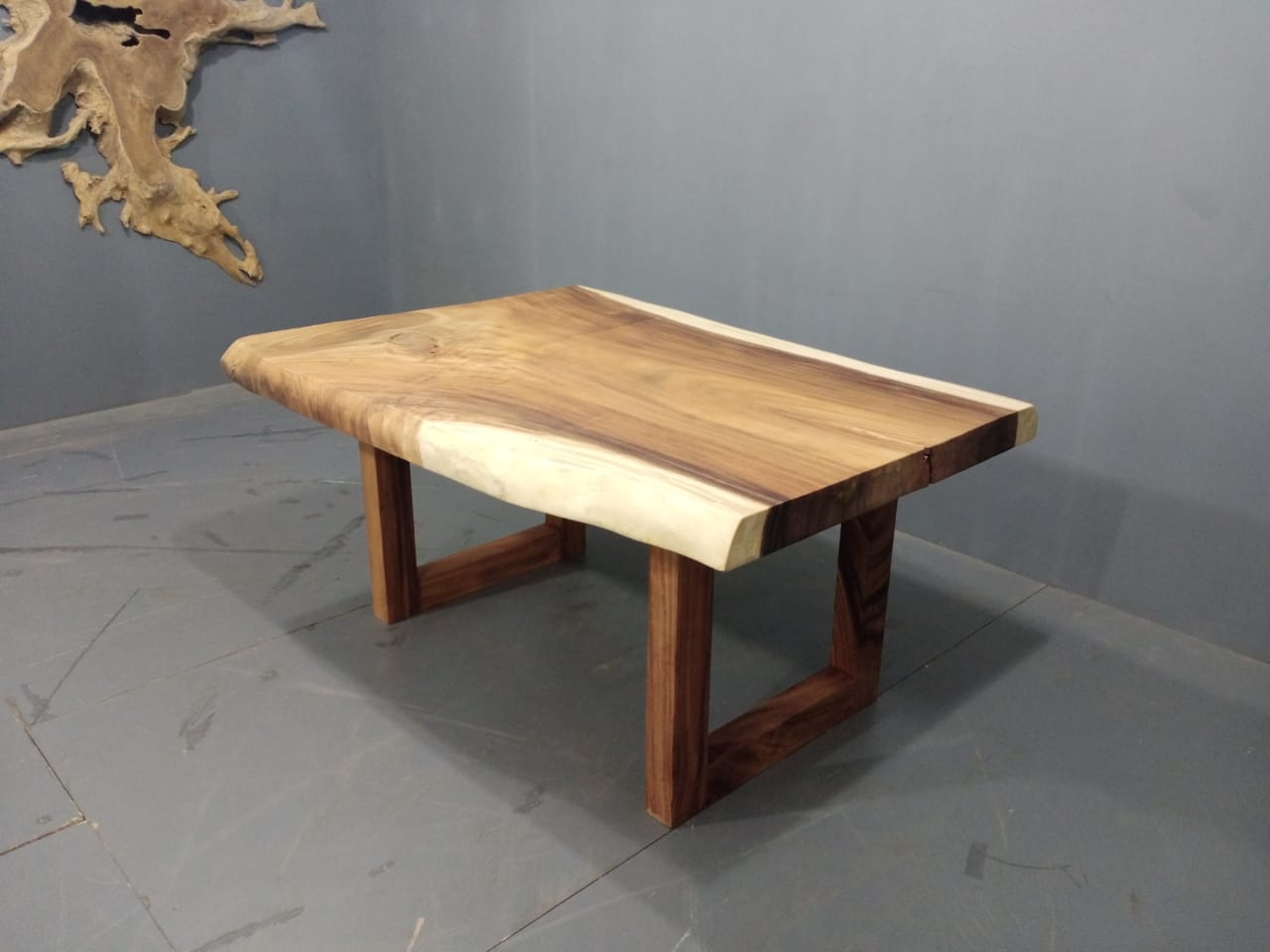 The 160cm x 120cm East Indian Walnut Live Edge Dining Table
