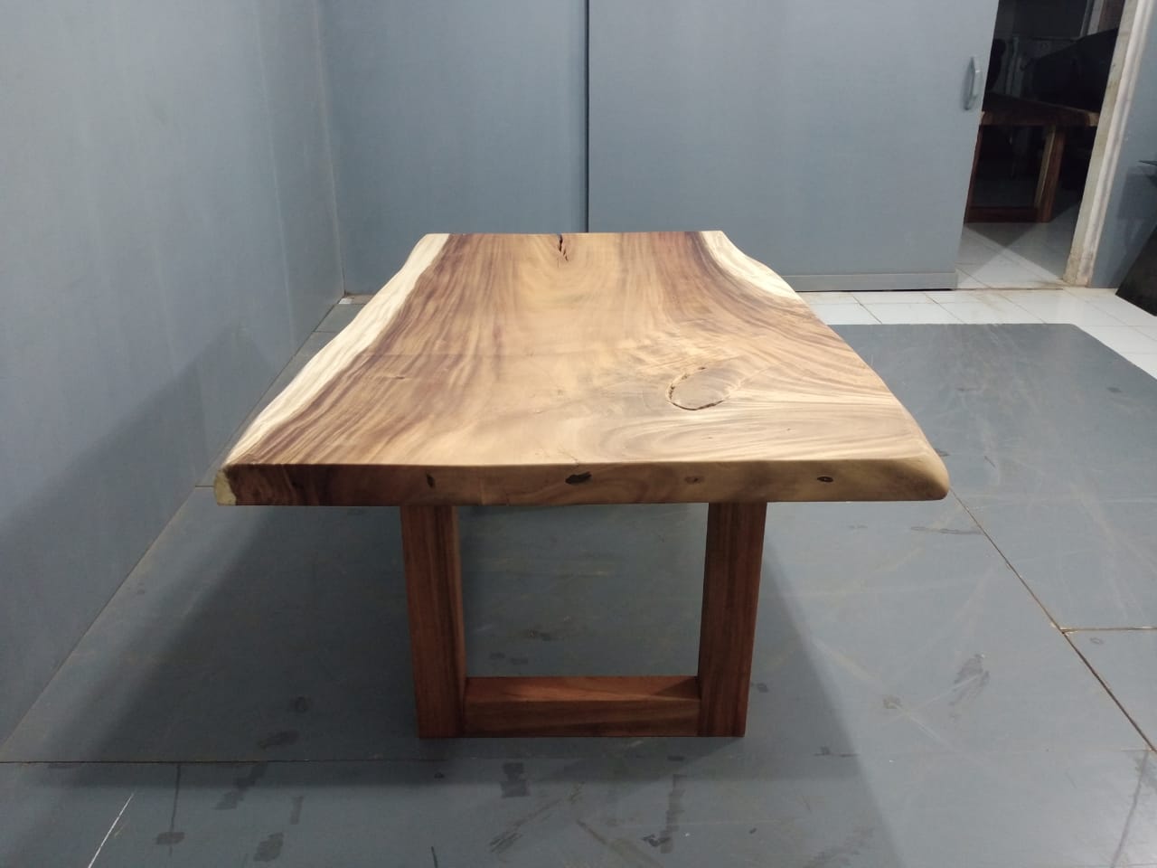 The 160cm x 120cm East Indian Walnut Live Edge Dining Table