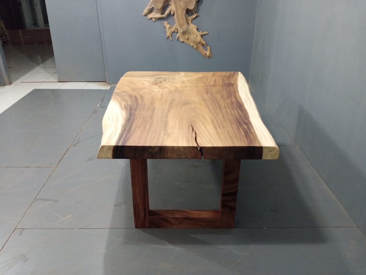 The 160cm x 120cm East Indian Walnut Live Edge Dining Table