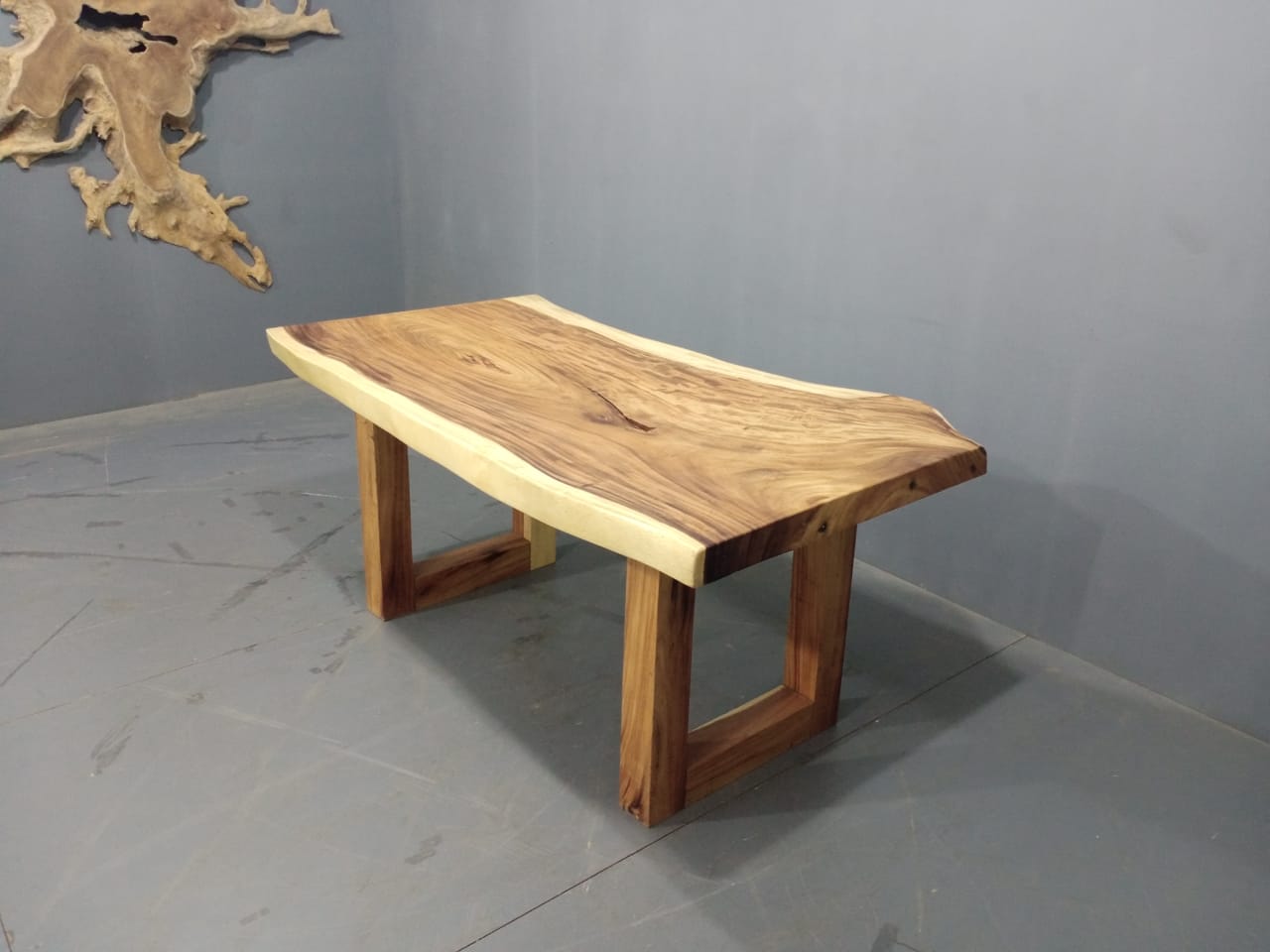 The 170cm x 87cm East Indian Walnut Live Edge Dining Table