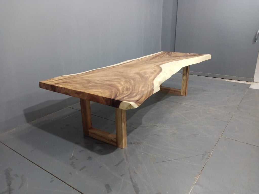 The 290cm x 126cm Indian Walnut Large Live Edge Dining Table