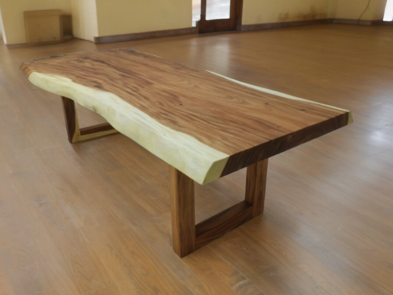 The 270cm x 95cm East Indian Walnut Slab Large Live Edge Dining Table