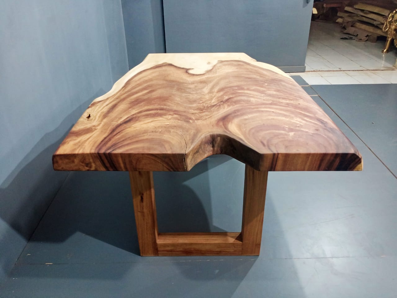 160cm Live Edge Wooden Dining Table