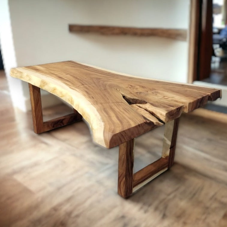 200cm x 135cm East Indian Walnut Live Edge Dining Table