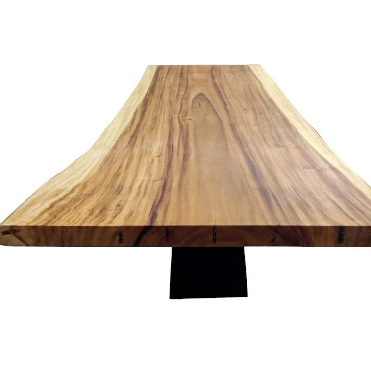 200cm x 125cm Live Edge Wooden Dining Table Buttery fly legged Frame
