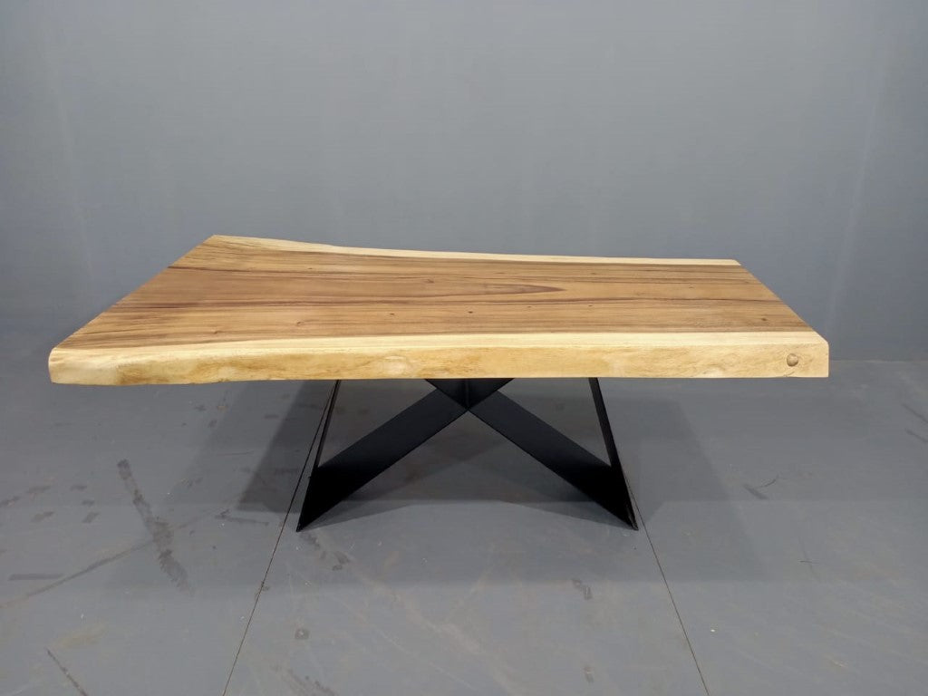 The 200cm x 125cm Live Edge Butterfly Leg Dining Table