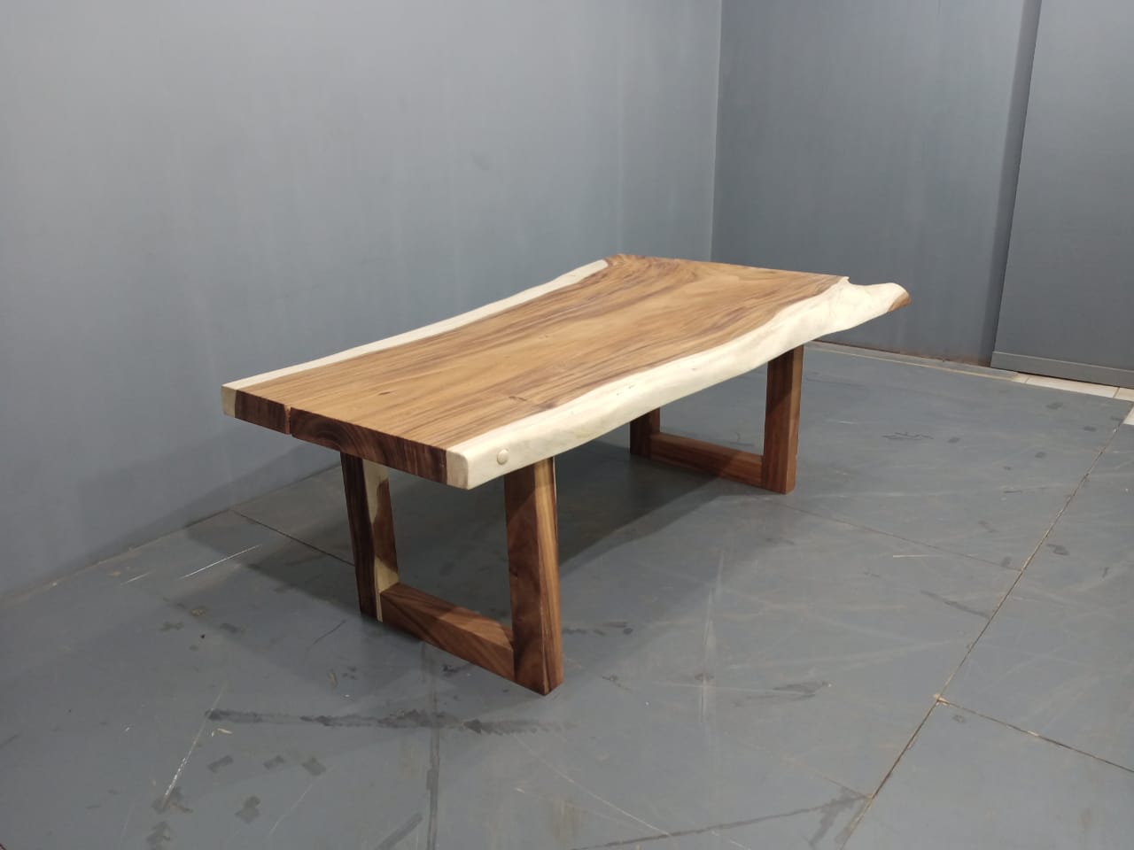 210cm x 130cm East Indian Walnut Live Edge Dining Table