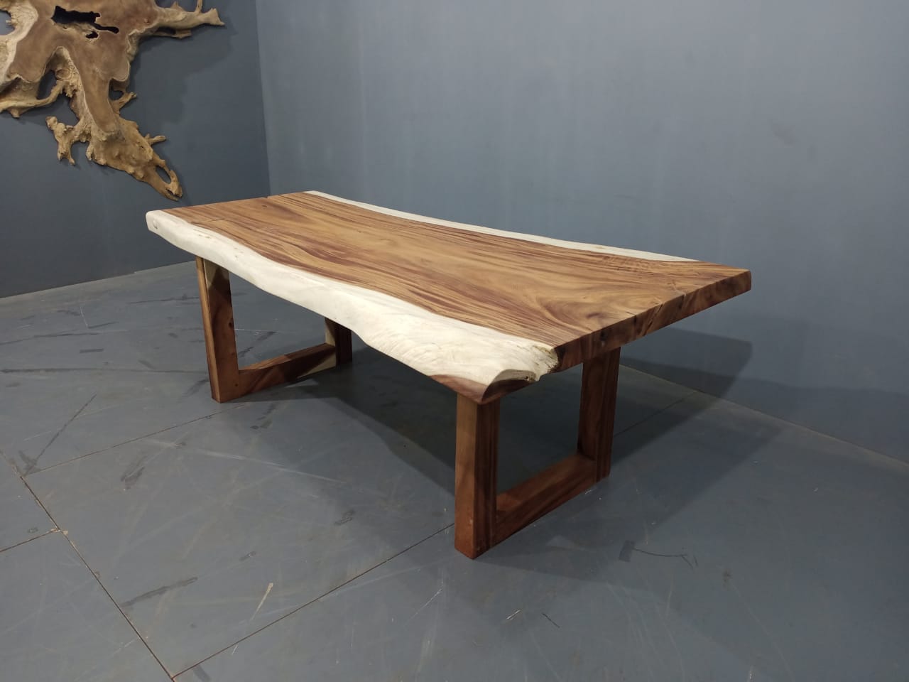 210cm x 130cm East Indian Walnut Live Edge Dining Table