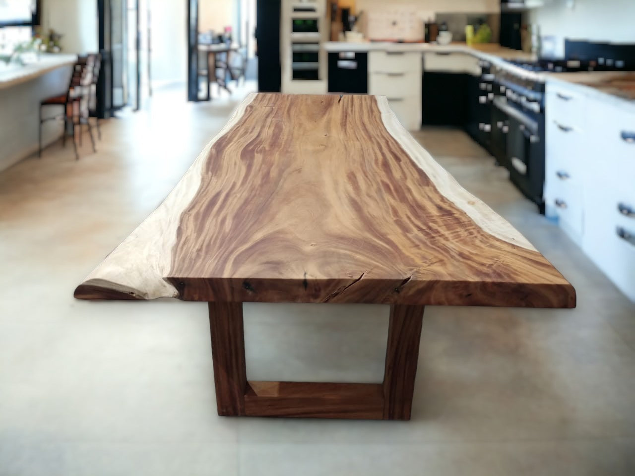 210cm x 130cm East Indian Walnut Live Edge Dining Table
