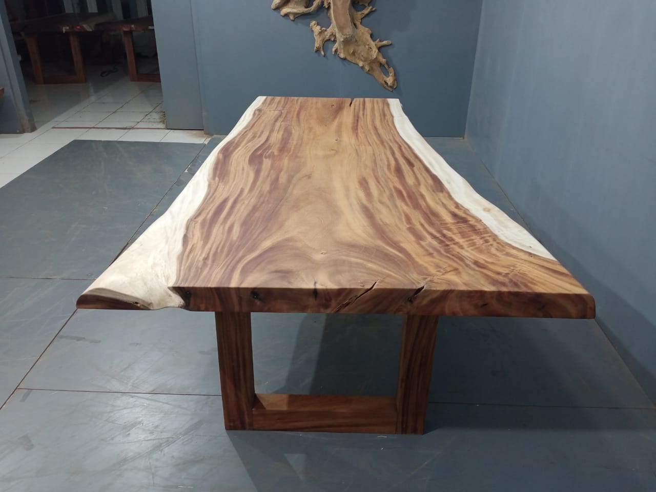 210cm x 130cm East Indian Walnut Live Edge Dining Table