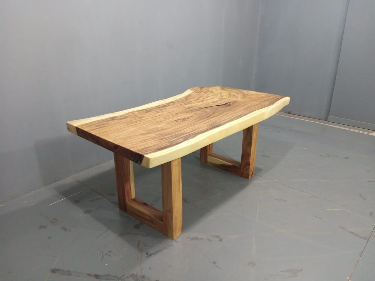 The 170cm x 87cm East Indian Walnut Live Edge Dining Table