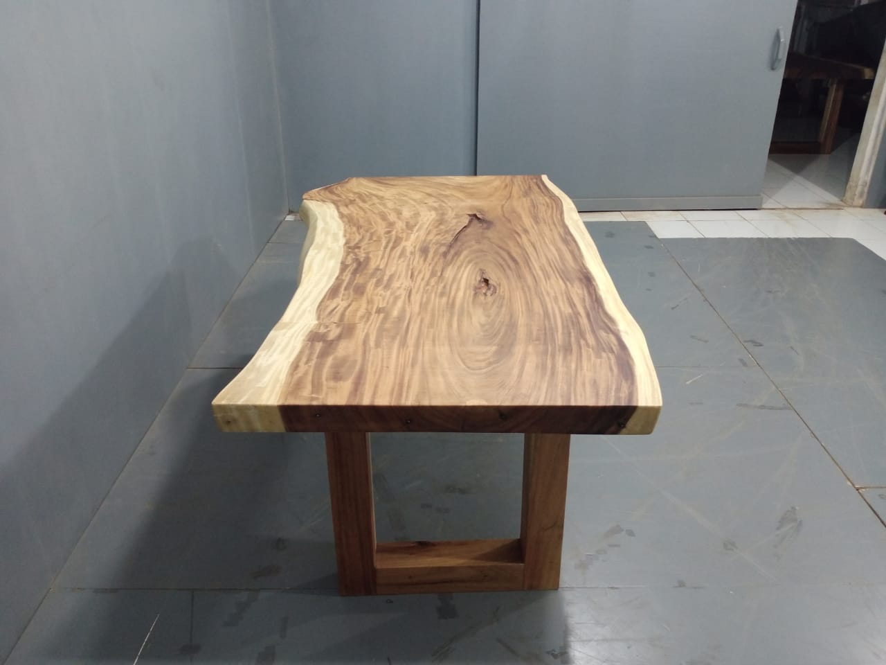 The 170cm x 87cm East Indian Walnut Live Edge Dining Table