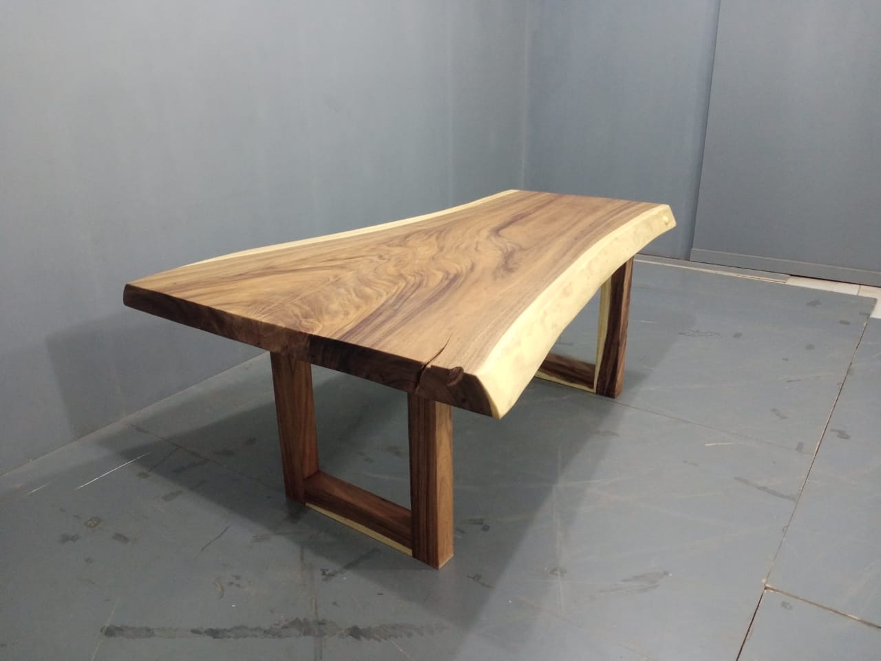 The 180cm x 80cm East Indian Walnut Live Edge Dining Table