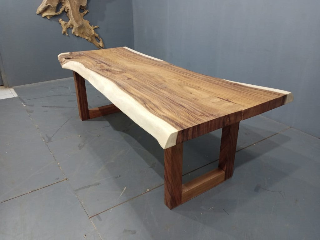 230cm Live Edge Wooden Dining Table