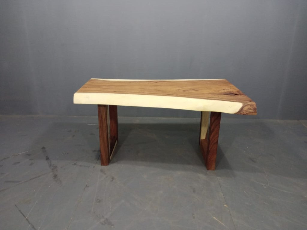 160cm x 100 Live Edge Wooden Dining Table