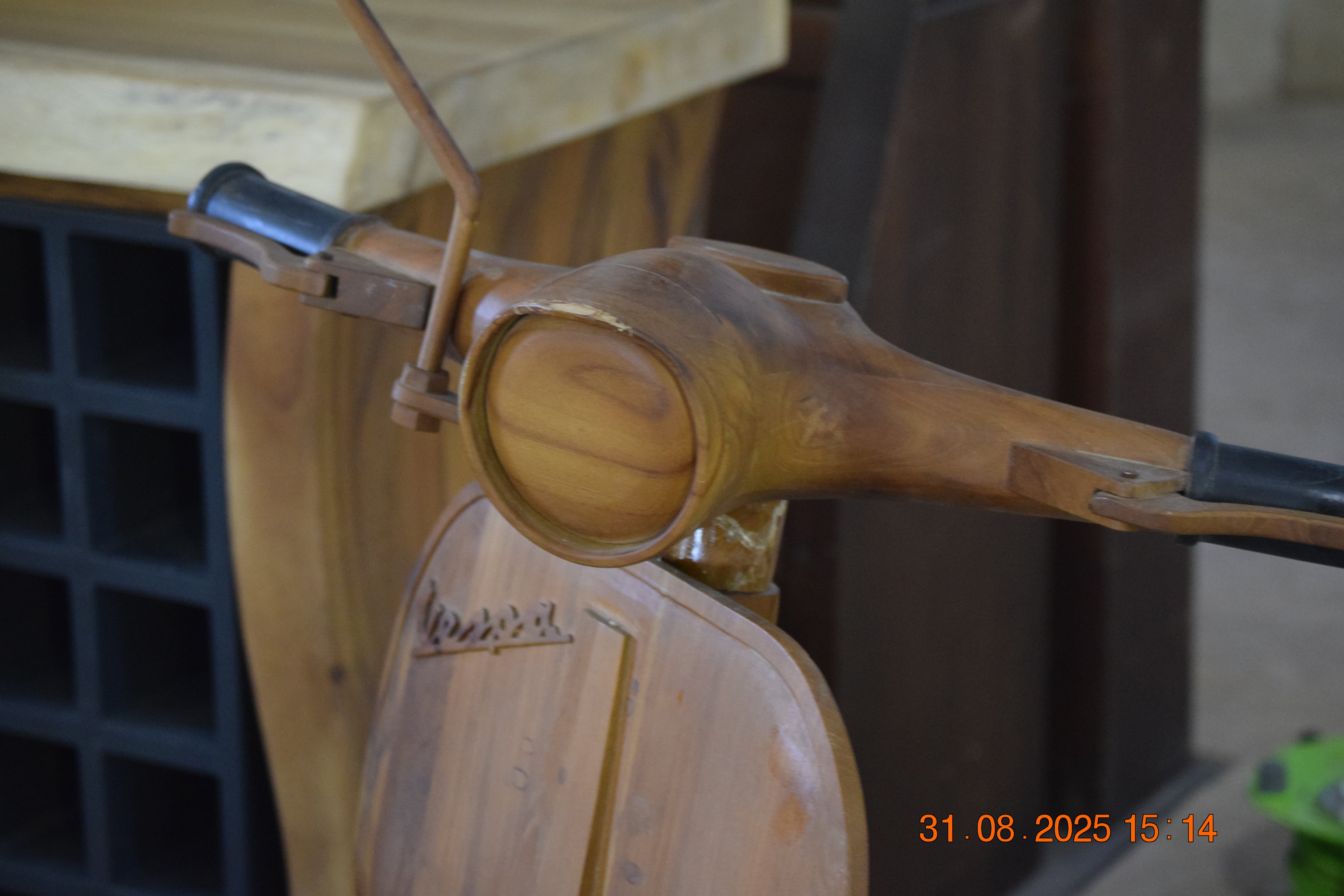 Wooden Vespa Sculpture