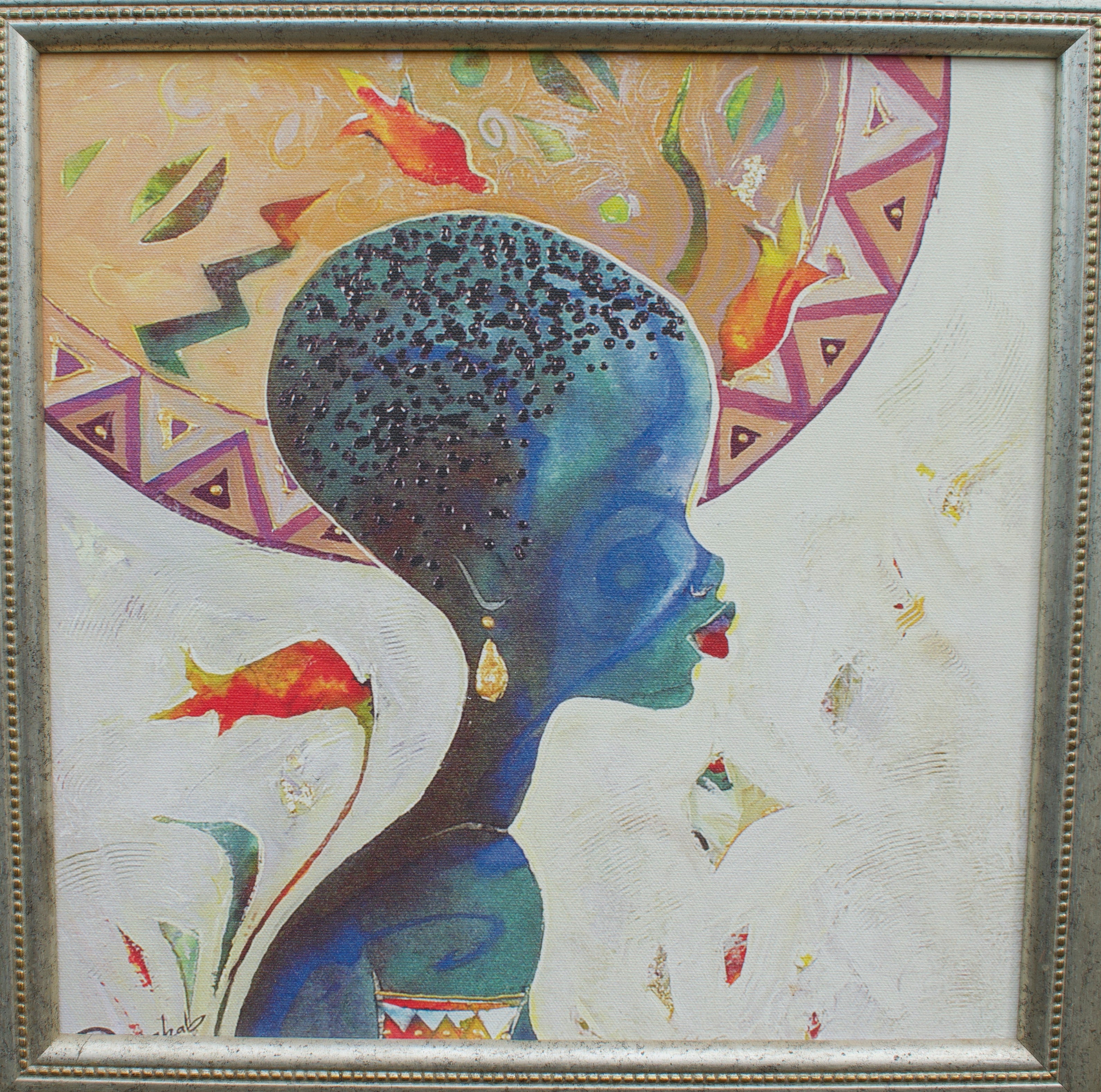 Pair of Colourful Sudanese Portraits