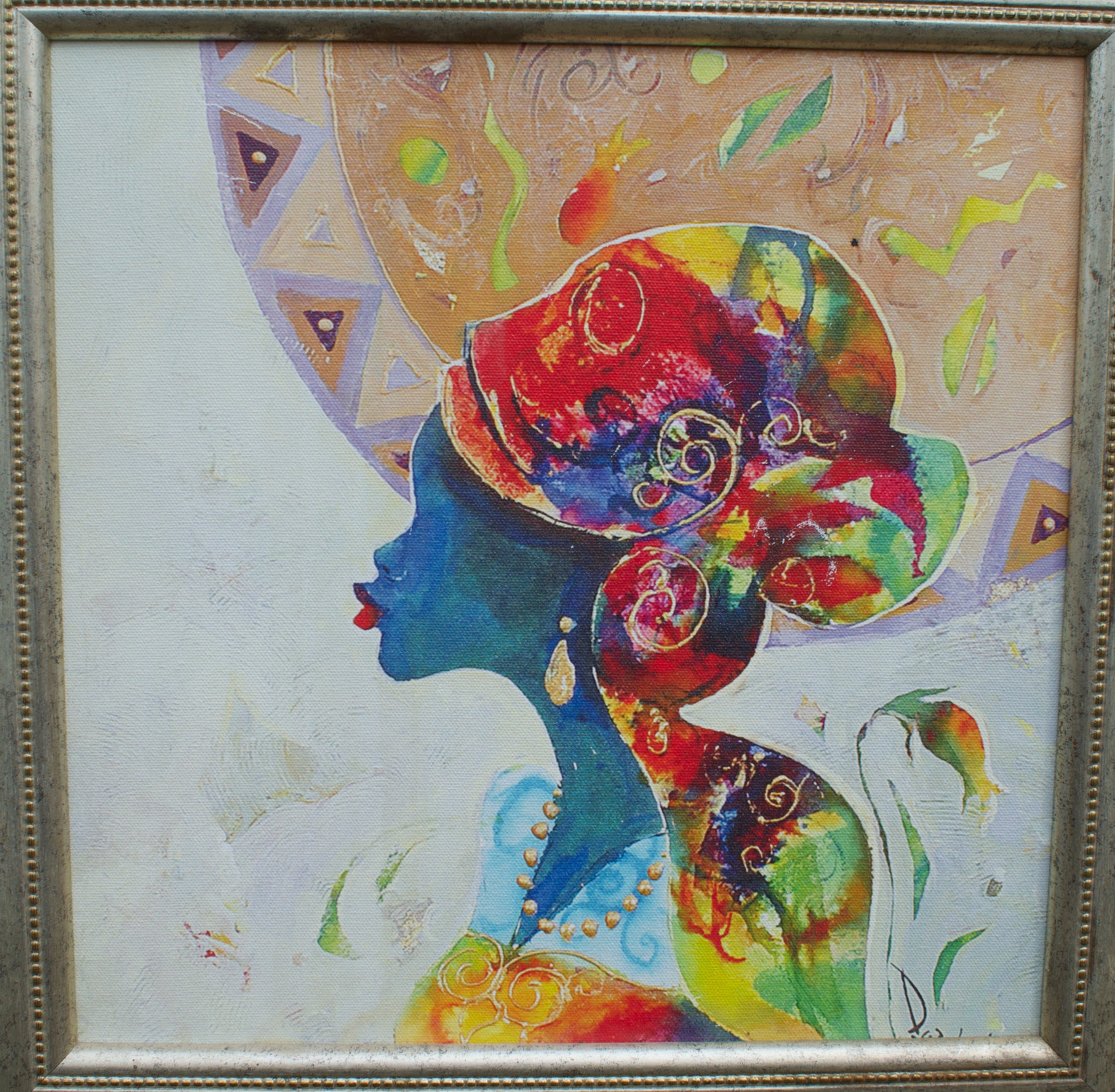 Pair of Colourful Sudanese Portraits