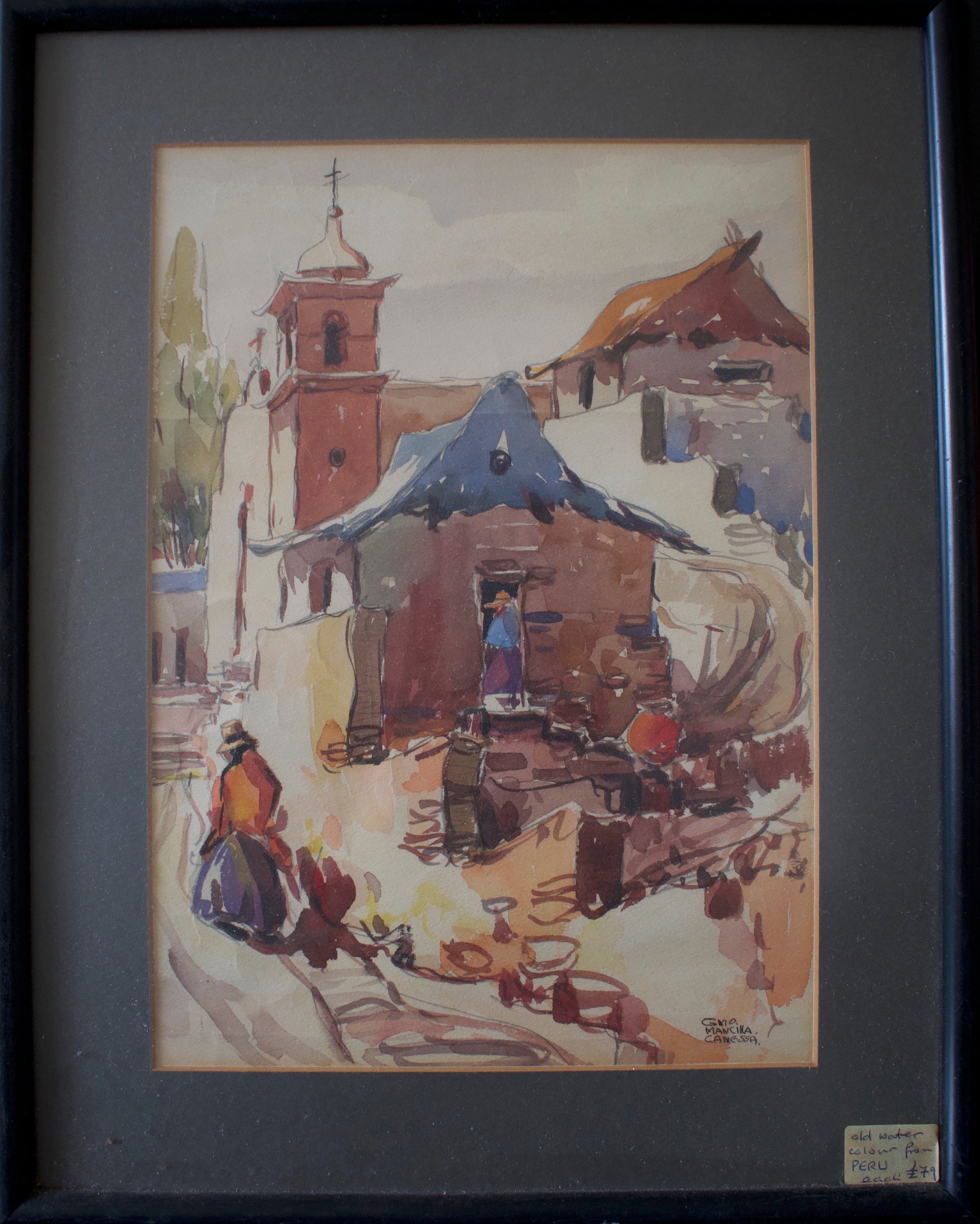 Peruvian Watercolour Paintings